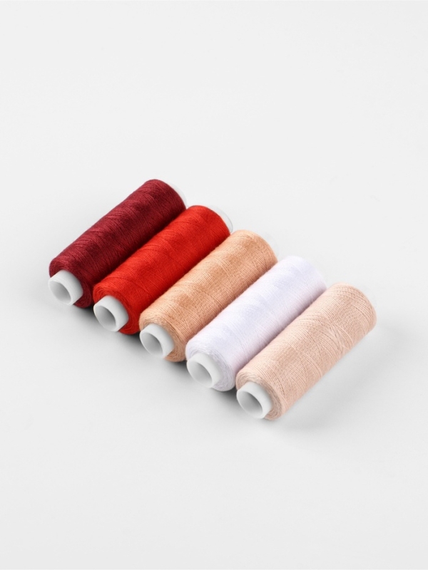 Набор ниток «Багровый румянец», 40/2, 200 м, 5 шт, цвет разноцветный Набор ниток «Багровый румянец», 40/2, 200 м, 5 шт, цвет разноцветный