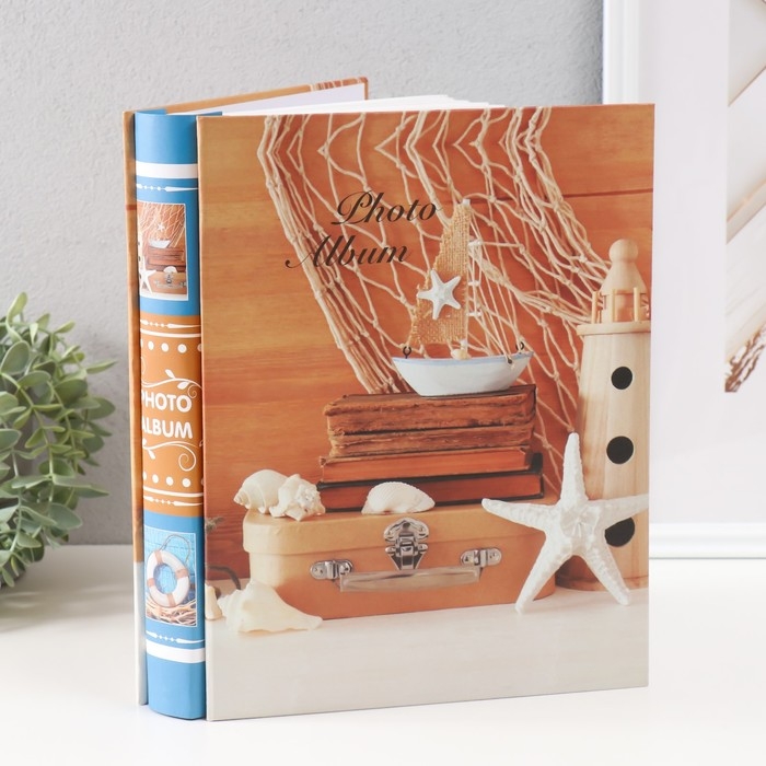 Фотоальбом 200 фото 13х18 см  Фотоальбом 200 фото 13х18 см "Морское приключение" МИКС в коробке 5,5х23х29,5 см