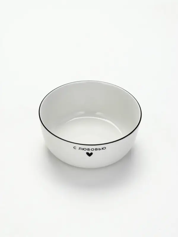 Тарелка суповая керамическая &laquo;С любовью&raquo;, 14.5&times;6.4 см, 600 мл, ручная работа
