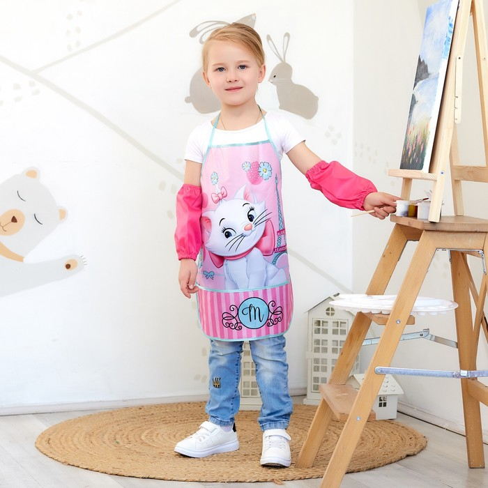 Фартук с нарукавниками детский Фартук с нарукавниками детский "Paris", Коты аристократы, 49х39 см