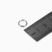 Кольцо соединительное &laquo;СМ-1009&raquo;, 1&times;1&times;0.2 см, набор 50 г, &plusmn; 130 шт. цвет серебро