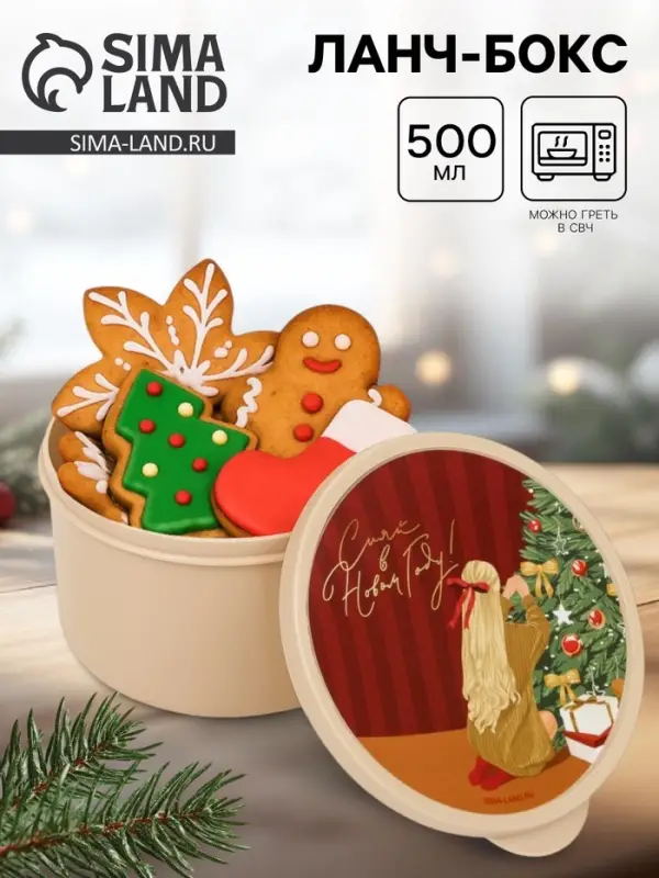 Ланч-бокс «Сияй в новом году», 500 мл