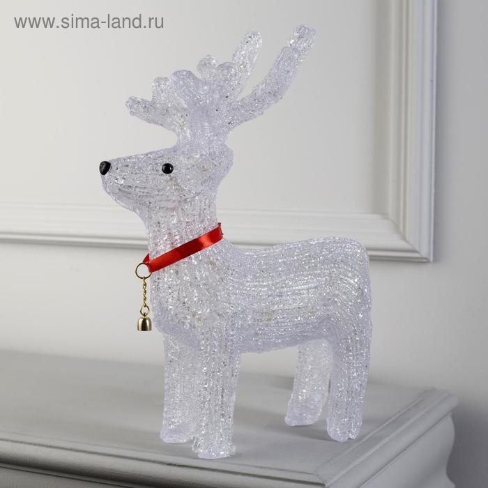 Светодиодная фигура «Оленёнок» 28 × 36 × 10 см, акрил, 10 LED, батарейки ААх2 (не в комплекте), свечение мульти (RGB) Светодиодная фигура «Оленёнок» 28 × 36 × 10 см, акрил, 10 LED, батарейки ААх2 (не в комплекте), свечение мульти (RGB)