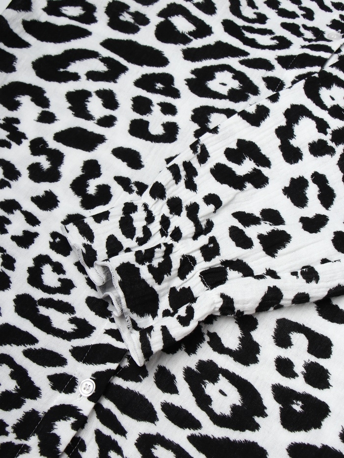 Комплект женский (рубашка, шорты) KAFTAN "Муслин: leopard" р. 40-42