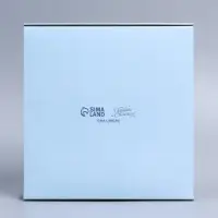 Коробка складная «Новогодний венок», 20 х 20 х 4 см