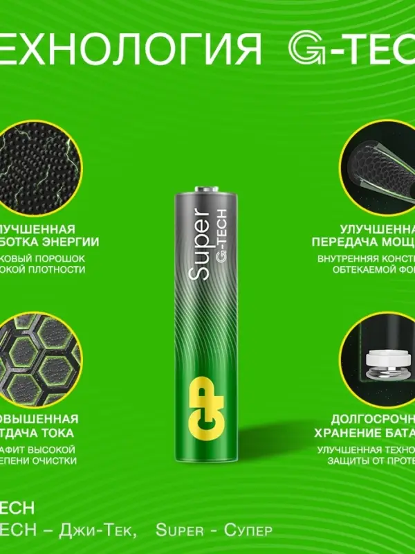 Батарейка алкалиновая GP Super, AАA, LR03-8BL, 1.5 В, блистер, 4+4 шт.