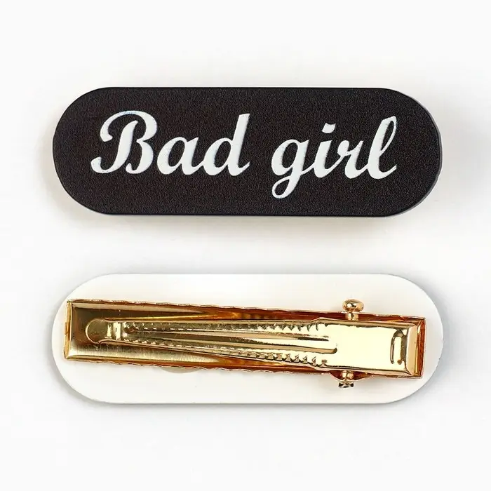 Заколка для волос Bad girl, 4.5×1.5 см