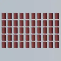 Насадки для педикюра, 100 шт, абразивность 120, в футляре