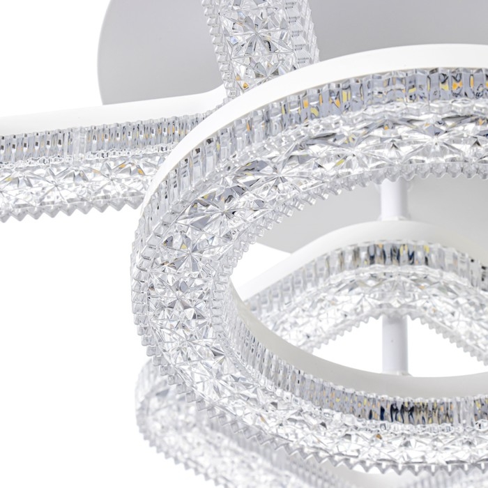 Люстра с ПДУ Люстра с ПДУ "Нонна" LED 68Вт 3000-6000Вт белый 39х39х12,5см BayerLux