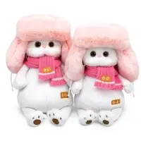 Мягкая игрушка «Кошечка Ли-Ли», в меховой шапке и шарфе, 24 см