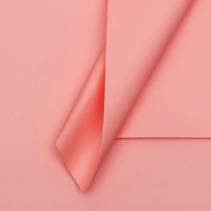 Пленка для цветов, 57×57 см, светло-коралловая (+ - ) 1 см