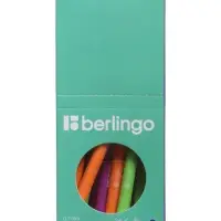 Ручка шариковая Berlingo. Starlight, синий стержень, игольчатый узел 0.7 мм, МИКС