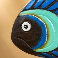 Сувенир &laquo;Рыба синяя&raquo;, на подставке, 25&times;7&times;33 см, дерево