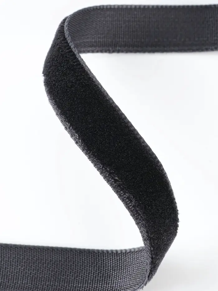 Лента бархатная, 10 мм, 18&plusmn;1 м, чёрная №03