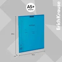 Тетрадь 18 листов в клетку ErichKrause «Классика CoverPrо Vivid», пластиковая обложка, синяя
