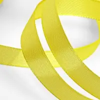 Лента атласная, 12 мм, 23&plusmn;1 м, жёлтая №15