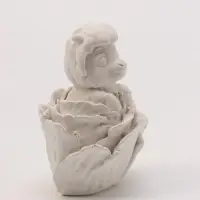 Фигурка декоративная &laquo;Козленок в капусте&raquo;, неокрашенная, 7&times;5&times;5 см, белая