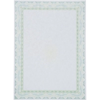 Сертификат-бумага А4 Attache 50 шт/уп зеленая рамка спираль ID6