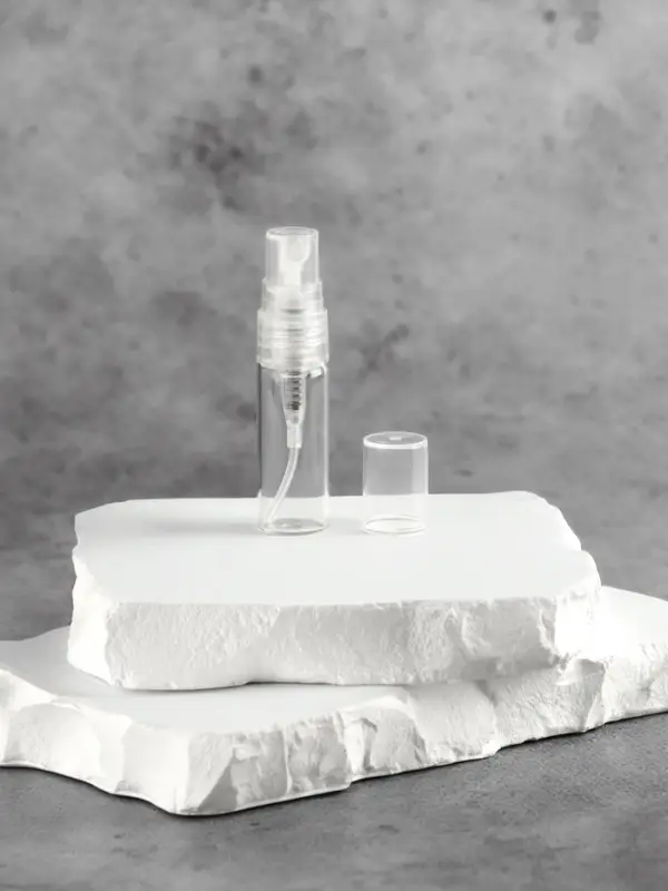 Флакон стеклянный для парфюма, с распылителем, 3 мл, прозрачный Флакон стеклянный для парфюма, с распылителем, 3 мл, прозрачный