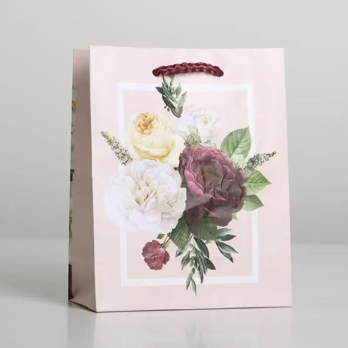 Пакет подарочный ламинированный, упаковка, Love, S 12 х 15 х 5.5 см