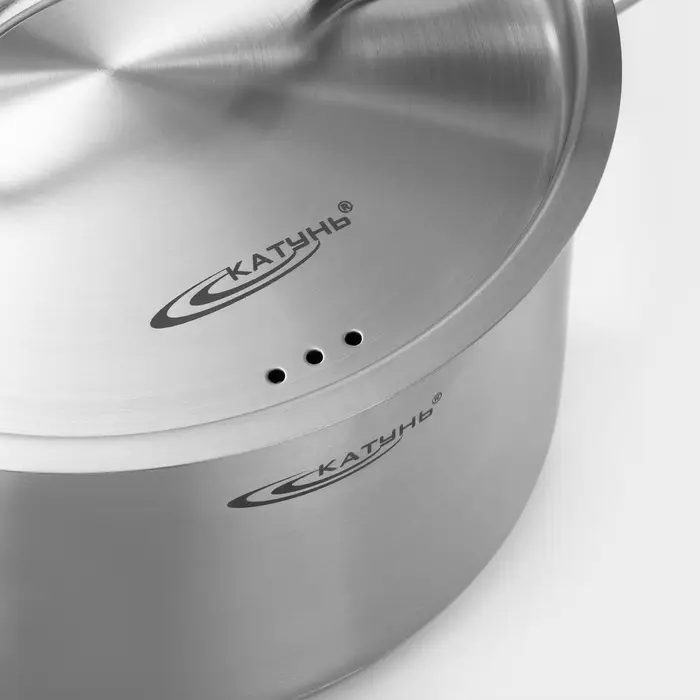 Ковш Катунь &laquo;Общепит&raquo;, 2.6 л, d=18 см, h=11 см, капсульное дно, индукция, нержавеющая сталь