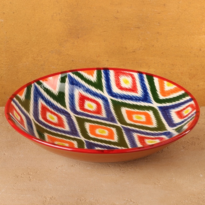 Ляган Риштанская керамика "Атлас", 33 см