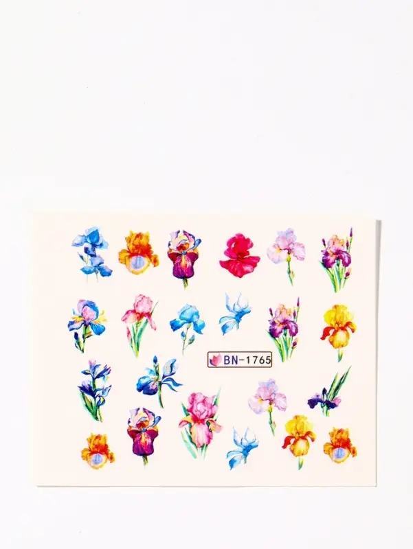 Слайдеры для ногтей «Цветочное счастье», разноцветные Слайдеры для ногтей «Цветочное счастье», разноцветные