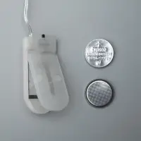 Гирлянда &laquo;Нить&raquo; 5 м роса, IP20, серебристая нить, 50 LED, батарейки CR2032&times;2 (в комплекте), свечение тёплое белое