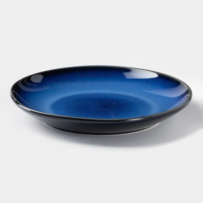 Тарелка обеденная &laquo;Лунная тропа&raquo;, d=21 см, керамика, синяя