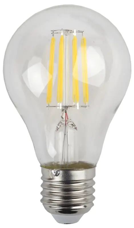 Лампа светодиодная декоративная LED 9 Вт 1170Лм 2700К груша, филамент теплый E27 230В F-LED A60-9W-827-E27