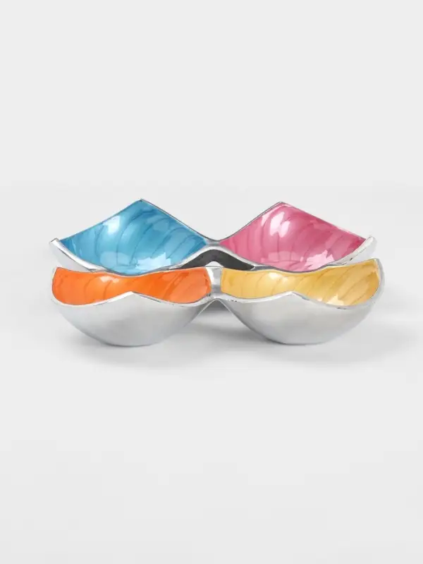 Менажница &laquo;Микс&raquo;, 23&times;23&times;4 см, алюминий