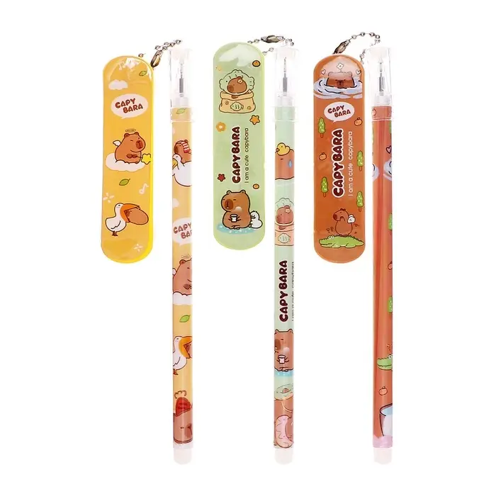 Ручка гелевая-прикол &laquo;Капибара- скейт&raquo;, МИКС