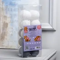 Гирлянда &laquo;Нить&raquo; 5 м с насадками &laquo;Клубки снежные&raquo;, IP20, прозрачная нить, 20 LED, свечение белое, 220 В