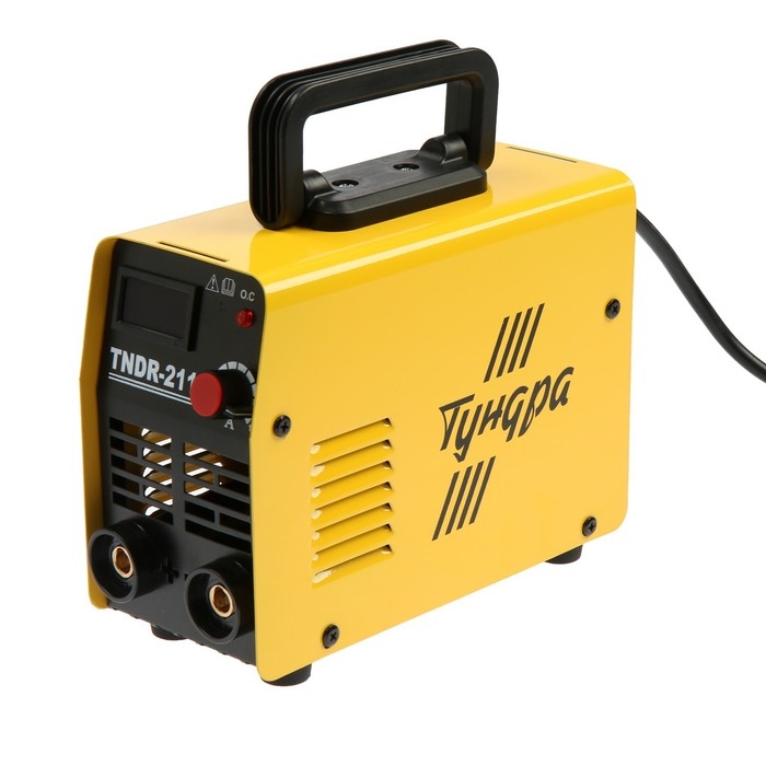 Сварочный аппарат инверторный ТУНДРА, 220 В, 5.1 кВт, 30-160 А, d=1.6-3.2 мм, 2 кабеля Сварочный аппарат инверторный ТУНДРА, 220 В, 5.1 кВт, 30-160 А, d=1.6-3.2 мм, 2 кабеля