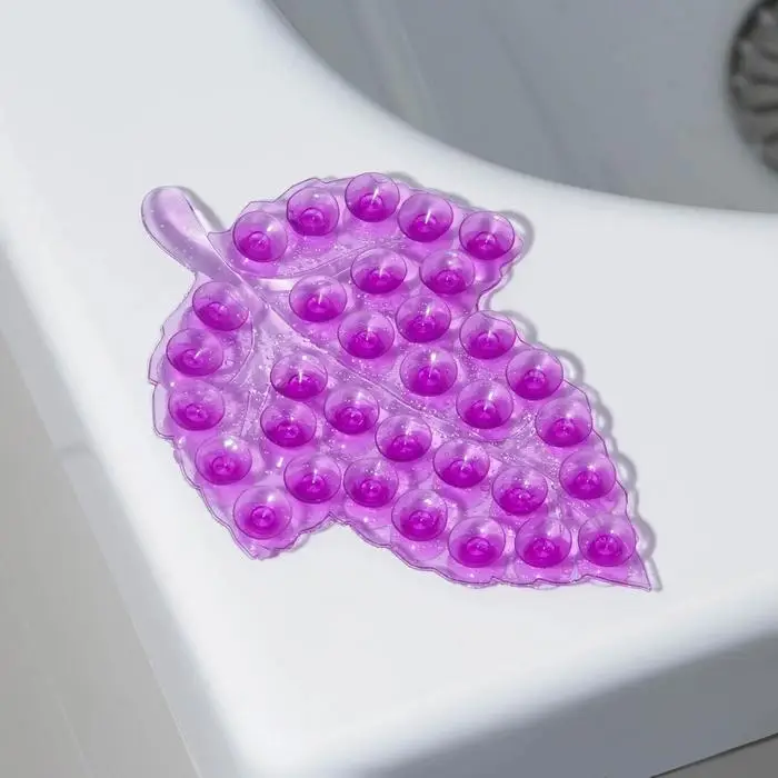 Коврик для ванной на присосках «Кленовый лист», 9×13.5 см, мини, МИКС Коврик для ванной на присосках «Кленовый лист», 9×13.5 см, мини, МИКС