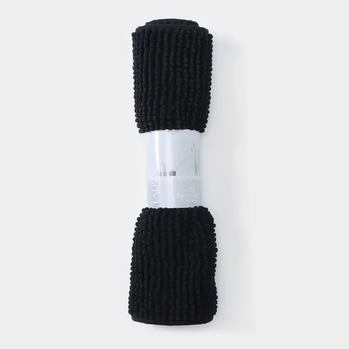 Коврик для дома LaDо́m, букли, плотность 1000 г, 50&times;80 см, графитовый