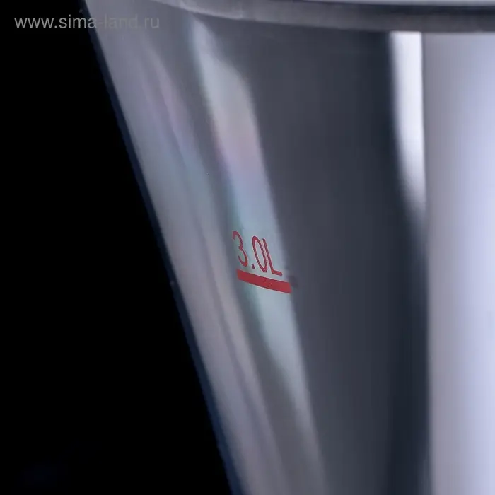 Башня пивная &laquo;Металлик&raquo;, 3 л, колба для льда, с подсветкой, 2 батарейки CR=2032, пластик, серебристая