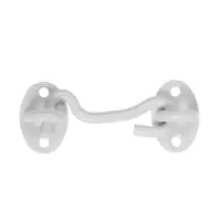 Крючок ветровой LOCKLAND KV001, L=75 мм, нержа, цвет белый, 2 шт