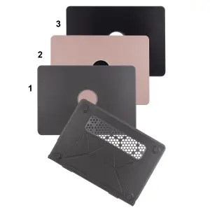 Чехол для MacBook Air 15 15.3inch (2023/2024/2025) PC+TPU+кожа (M2 A2941/M3 A3114/M4 A3241)