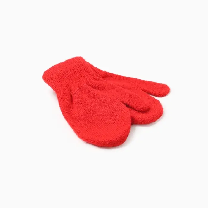 Варежки детские MINAKU, цвет красный, 12 см