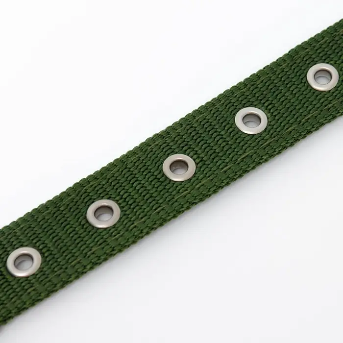 Ошейник &laquo;Комфорт&raquo; комбинированный (полиэстер, искусственная кожа), 55&times;2.5 см, ОШ 40-50 см, зелёный