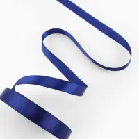 Лента атласная, 12 мм × 23 ± 1 м, цвет кобальт