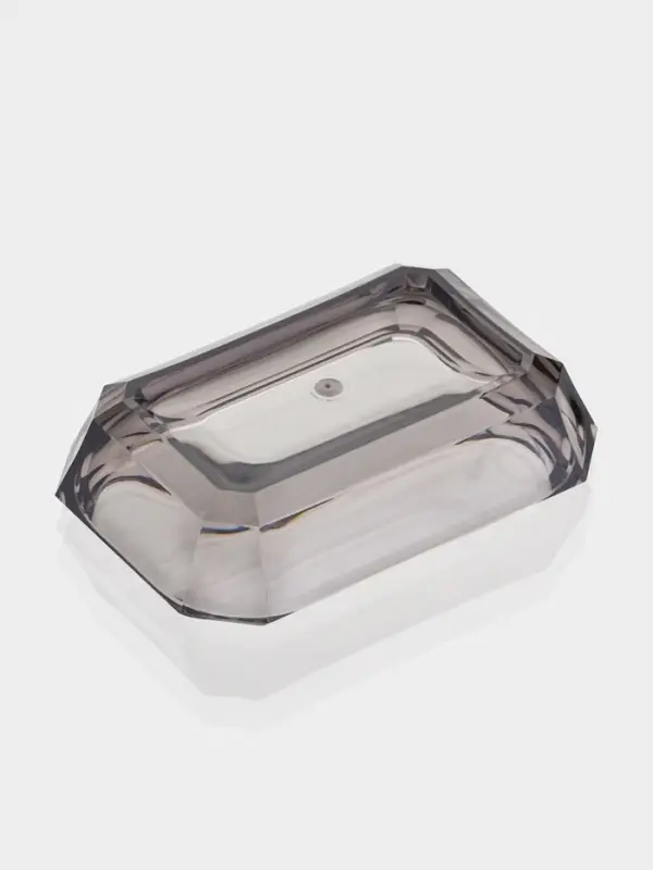 Набор для ванной &laquo;Кристалл&raquo;, 4 предмета, дозатор, 2 стакана, мыльница