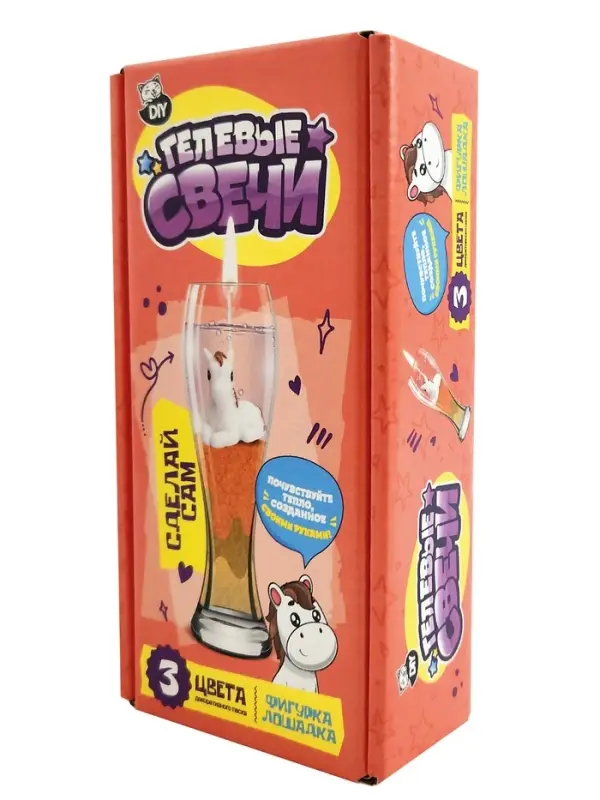 Создай гелевую свечу, фигрука Создай гелевую свечу, фигрука "Лошадка"