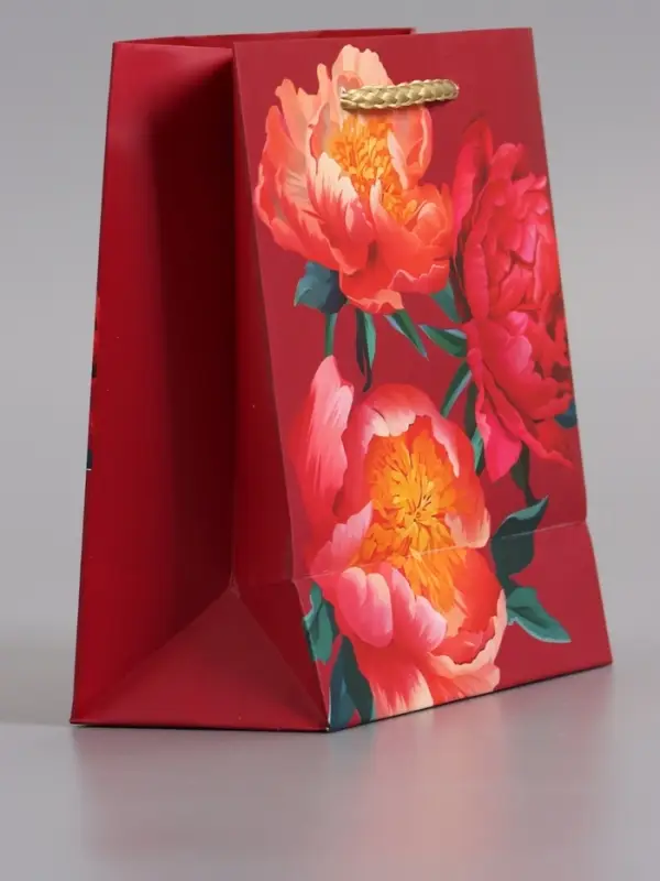 Пакет подарочный "Яркий акцент" ламинированый 11,5 х 14,5 х 6,5 см