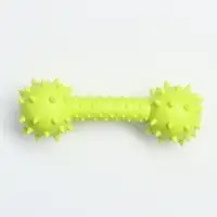Жевательная игрушка для собак &laquo;Грозная гантель&raquo;, 15&times;5 см, салатовая