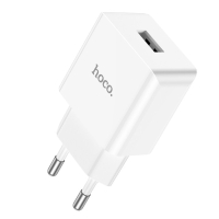 Сетевое зарядное устройство Hoco C106A, 1 USB, 2.1 А, белое