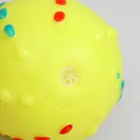 Игрушка для собак &laquo;Мяч Джим&raquo;, 6 см, пищащая, винил, жёлтый