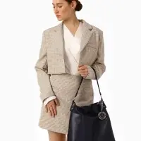 Сумка - мешок женская TEXTURA, на молнии, 32&times;11&times;32 см, чёрная