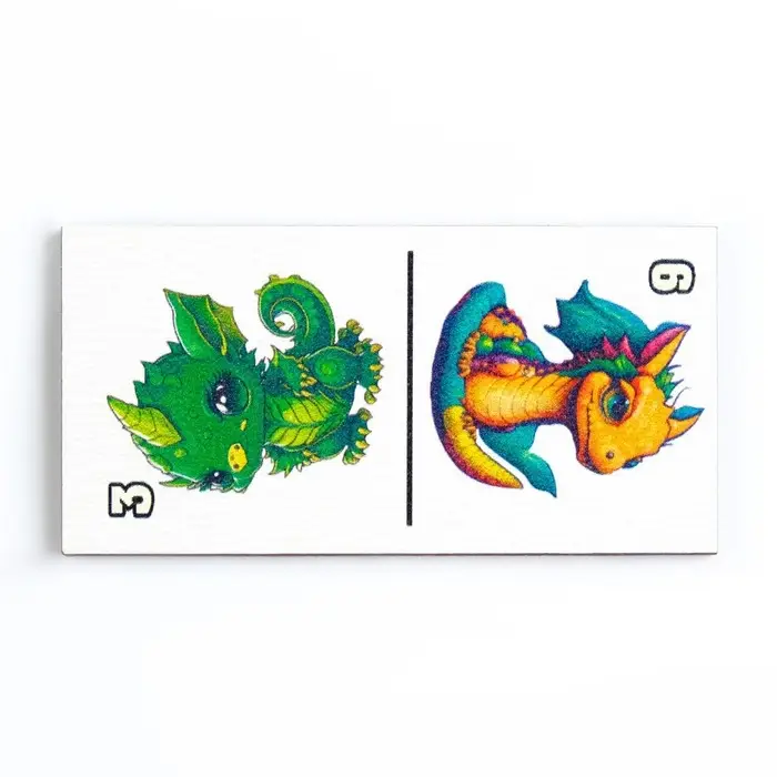 Домино «Дракончики», костяшка 6×3 см Домино «Дракончики», костяшка 6×3 см